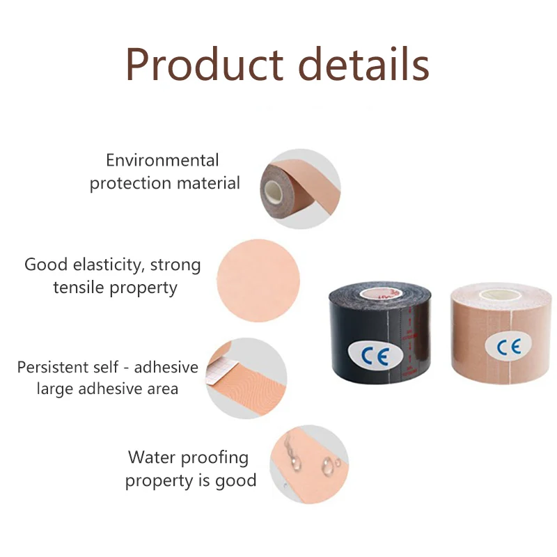 

Elastic Tape Kinesiology Athletic Recovery Kneepad Sports Safety Muscle Pain Relief Knee Pads Support Gym Fitness Bandage