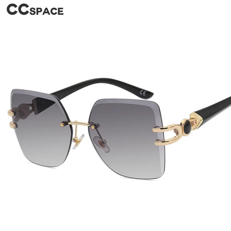 49089 бескаркасные квадратные роскошные солнцезащитные очки для мужчин и женщин