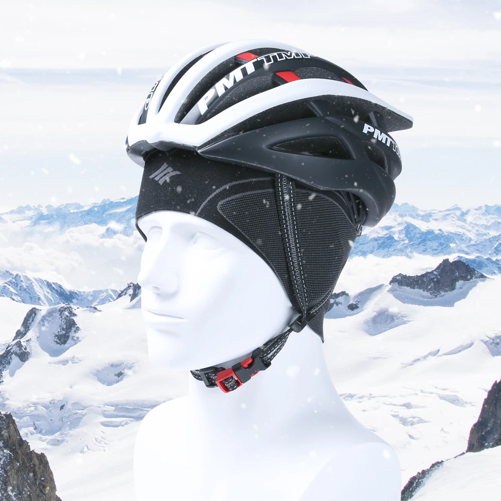 Santic Winter Fleece Cycling Caps Outdoor Sports MTB Bike Hats Motorcycle Snow Skull Helmet Liner For Man & Woman Windproof | Спорт и
