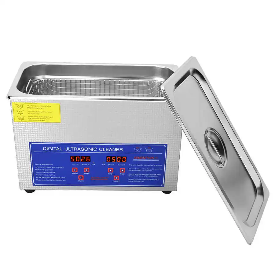 

4.5л Ультразвуковой очиститель SUS304 нержавеющая сталь Регулируемая температура времени очиститель ювелирных изделий стиральная машина пром...