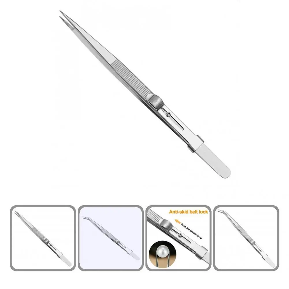 

Helpful Straight Curved Diamonds Tweezers Jewelry Tweezers Hand Tool Multipurpose