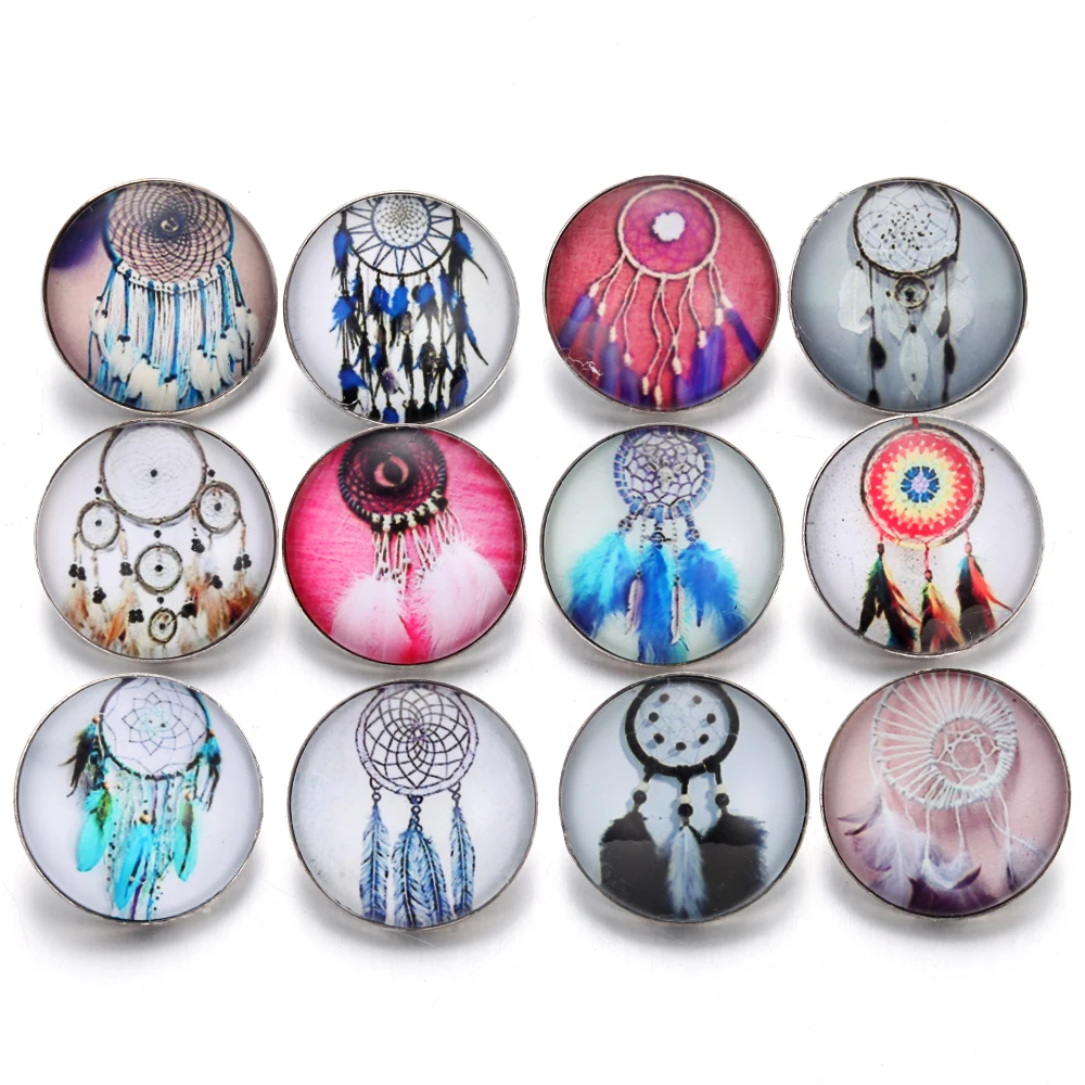 10 шт./лот новая оснастка для ювелирных изделий Ловец снов цветок стеклянные