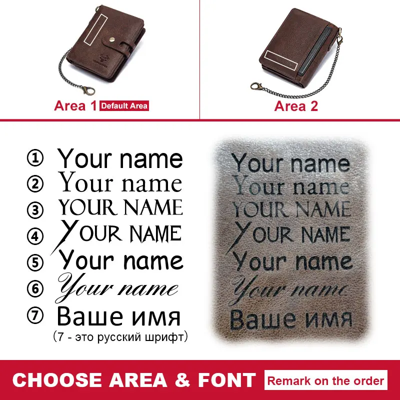 Кошелек мужской из натуральной кожи с гравировкой отделением для монет | Багаж и