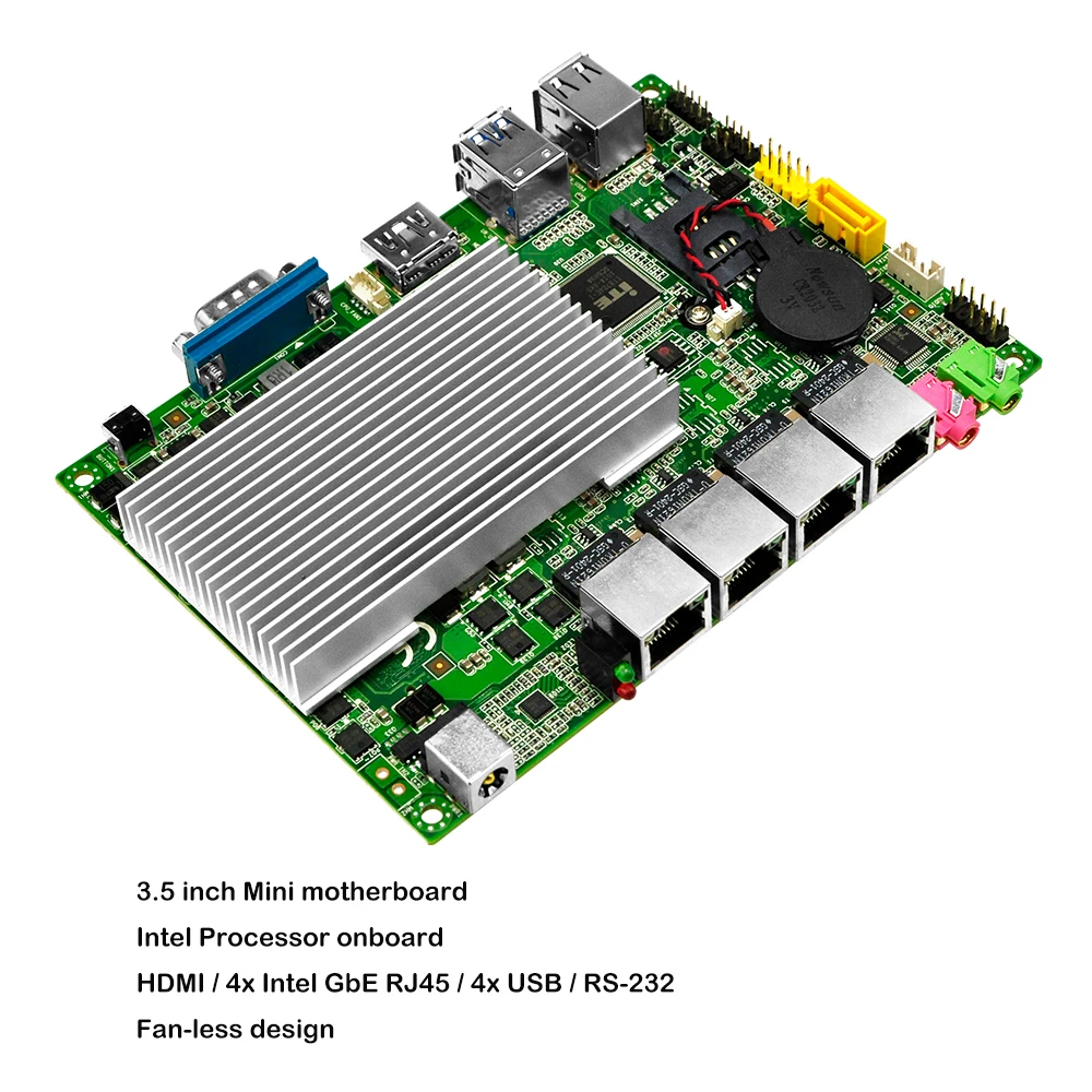 Qotom Pfsense мини пк Core i3 i5 i7 процессор 4 Gigabit NIC AES-NI Fanless мини компьютер