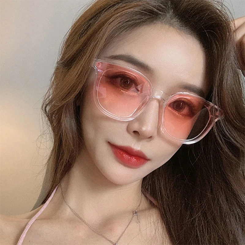 Солнцезащитные очки в стиле ретро UV400 для мужчин и женщин трендовые розовые