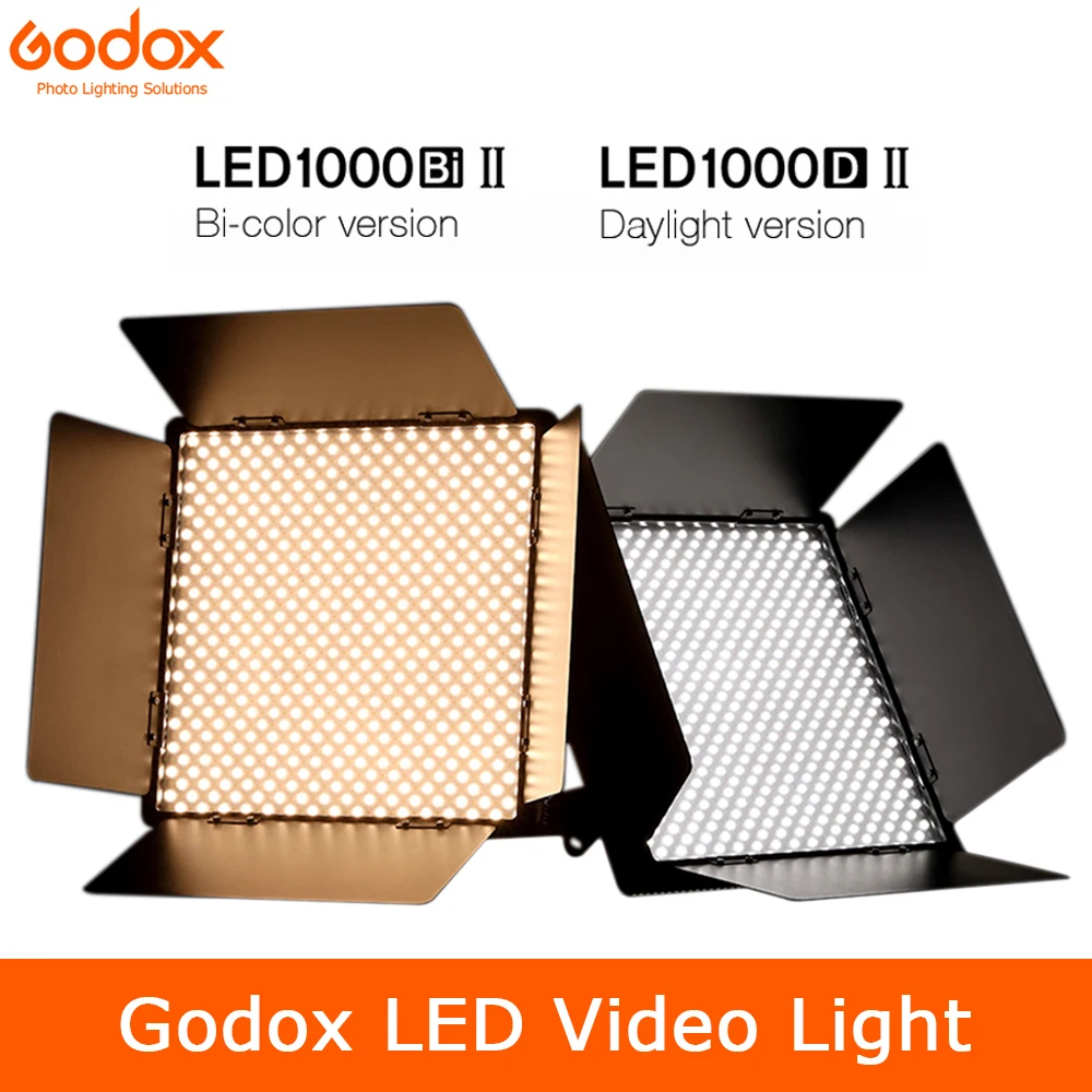 Godox светодиодный 1000BI II двухцветный 1000D версия видео светильник DMX Порты и разъёмы