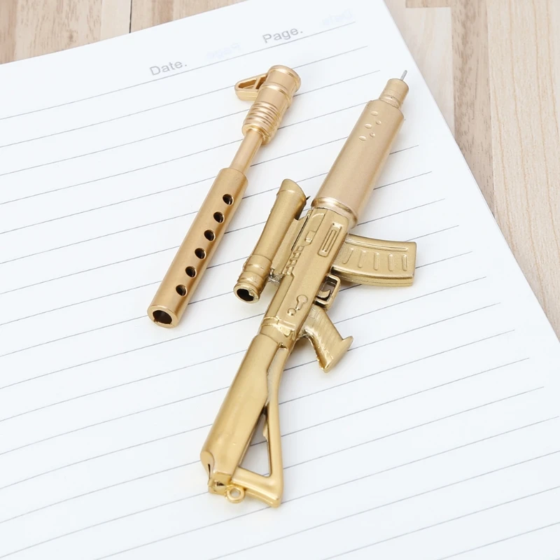 Новинка гелевая ручка пистолет шариковая в форме цветка ручки для офиса школы
