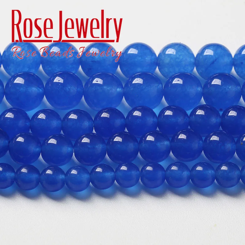 

Wholesale Natural Kyanite Blue Jades Stone Beads For Jewelry Making Round Loose Beads DIY Bracelet Accessories 4 6 8 10 12 14mm
