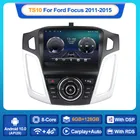 Автомагнитола 2 Din, Android 10, 6 + 128 ГГц, мультимедийный видеоплеер, автостерео для Ford Focus MK3 2011-2015, встроенный Carplay, авто, Wi-Fi, BT