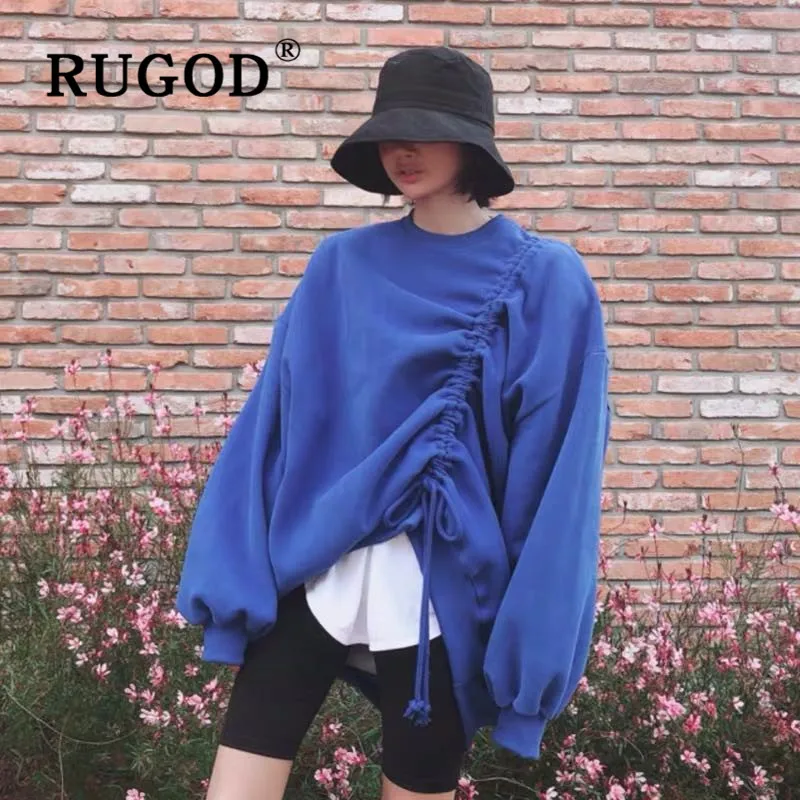 Женский свитер на завязках повседневный Однотонный пуловер с О-образным вырезом