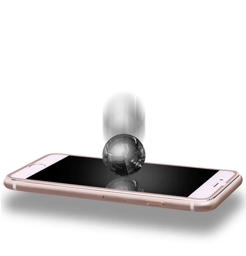 Чехол из алюминиевого сплава с закаленным стеклом для iPhone 7 6 6s Plus чехлы