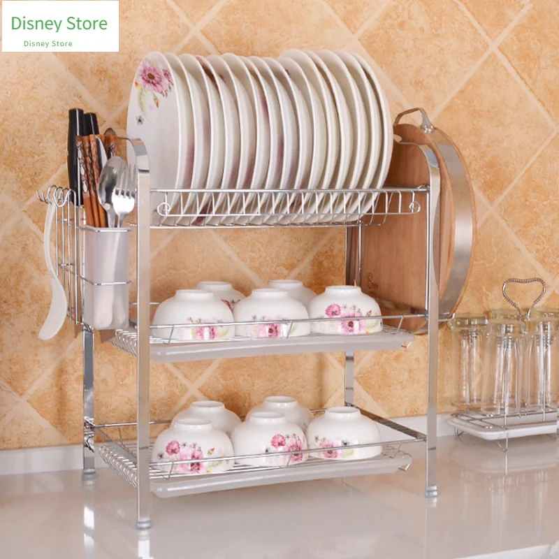 

Hot Sale 1-3 Layer Drain Bowl Kitchen Supplies Storage Rack Drip Dish Rack Tableware Rack Kitchen Party Organizer Dish Drying