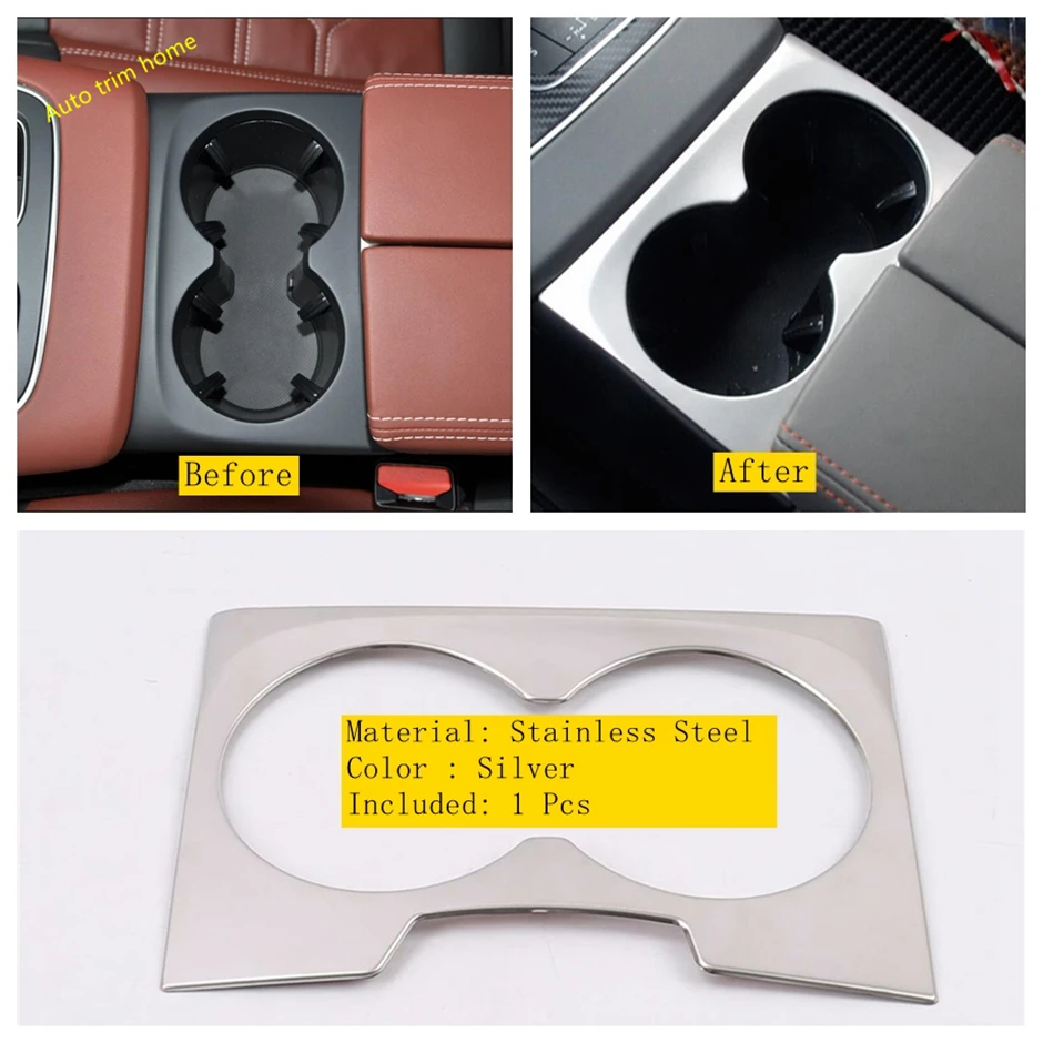 

Console Central Front Seat Cup Holder Water Bottle Drinks Decoration Panel Cover Trim Fit For Citroen C5 Aircross 2018 - 2021