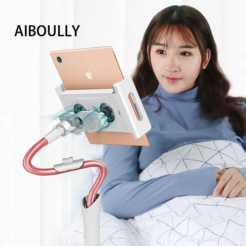 Регулируемая подставка держатель aibloly для планшета и телефона с длинной ручкой