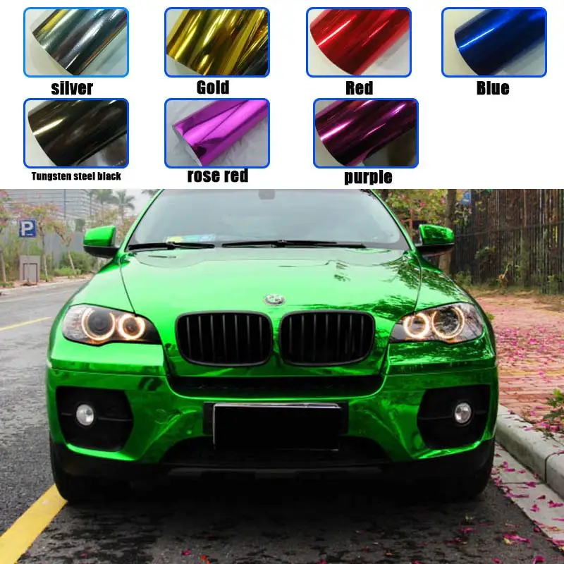 Заводская цена самоклеящаяся зеркальная высокорастягивающаяся Хромированная