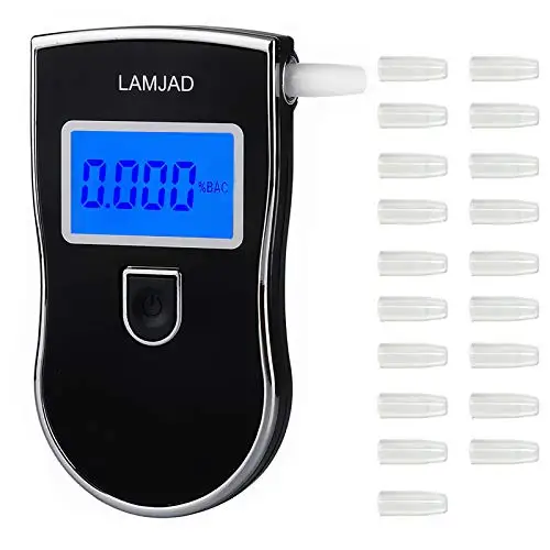 20PCS Mouthpieces AT-818 Профессиональный полицейский цифровой дыхательный спирт Тестер Алкотестер Анализатор детектор практичный DFDF - Цвет: 20PCS Mouthpieces