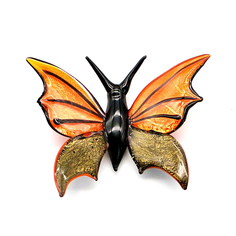 

Handmade Glass Butterfly Miniature Figurines European Style Insect Animal Craft Gifts For Kids Home Decor Garden Fairy Ornaments