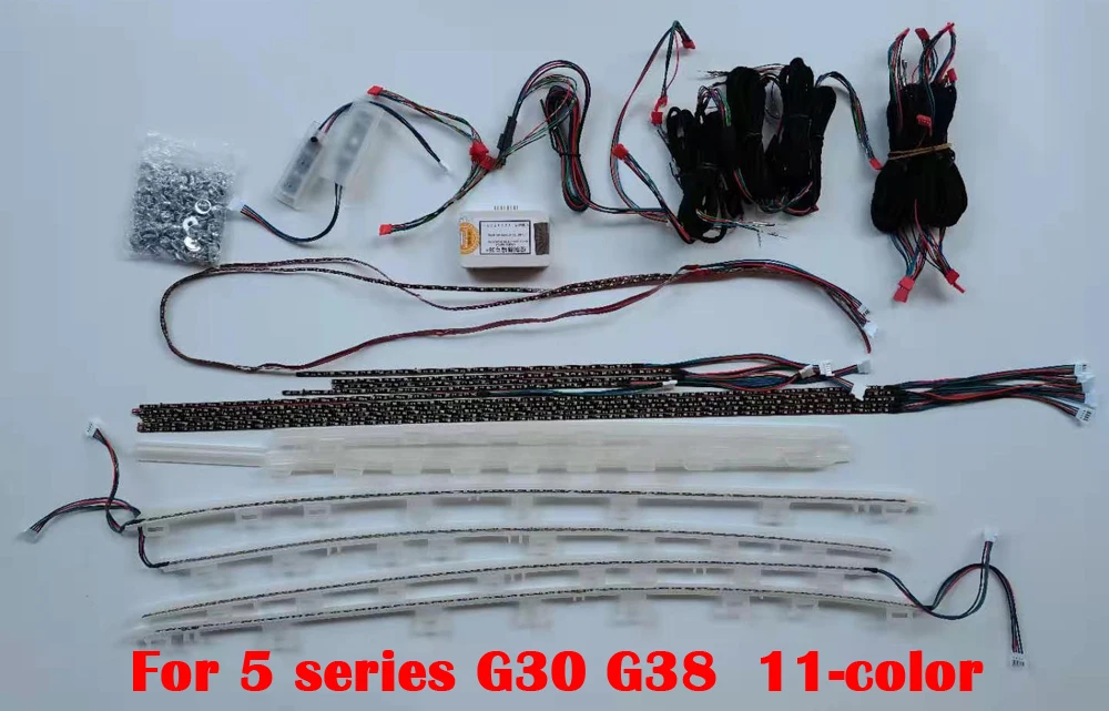 

For BMW X1 X3 X4 X5 X6 G01 E70 E71 F15 F16 5 series G30 G38 Car Inner Ambient Light Atmosphere Strip LED Lamp Bar Decorative