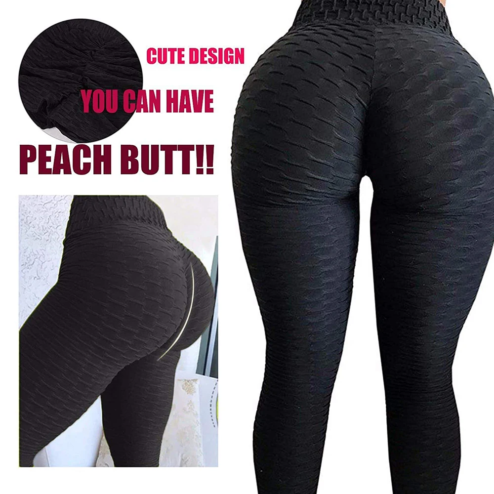 Palicy Womens High Waist Anti-Cellulite Hip Gym Sport Leggings Fitness Femme Butt Lift Elastic Pants Push Up Sports Wear