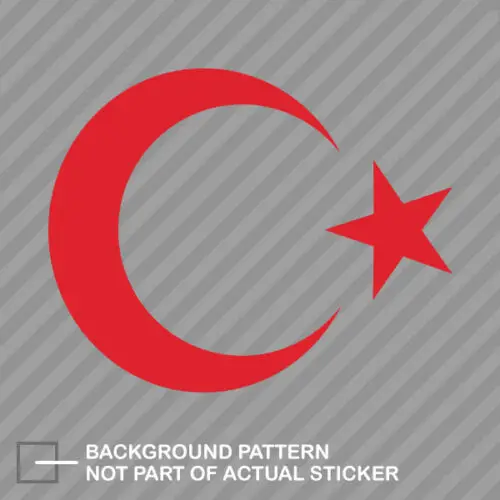 Турецкая эмблема наклейка Виниловая с турецким флагом TUR TR виниловая ПВХ для