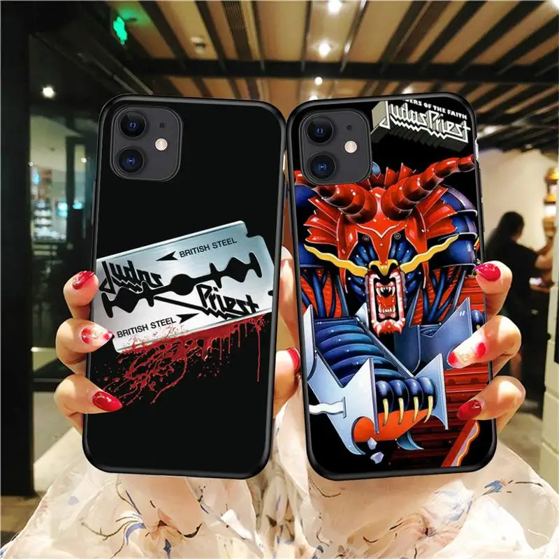 

Judas priest steel Rob Phone Case For Iphone 5 5S SE 6 6s 7 8 plus X Xr XS 11 12 Mini Pro Max Cover Fundas Coque