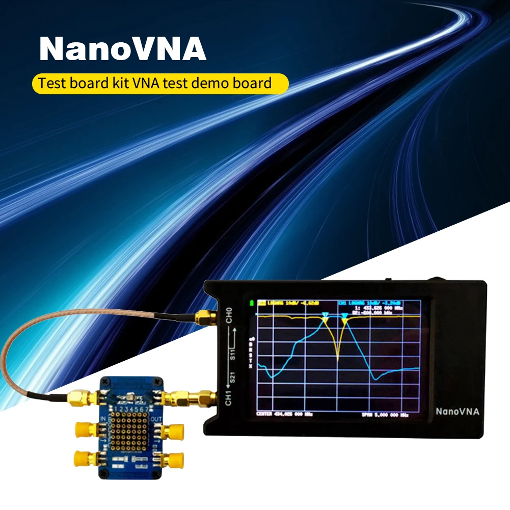 PCB NanoVNA тестовая плата комплект VNA тест демонстрационная сетевой анализатор