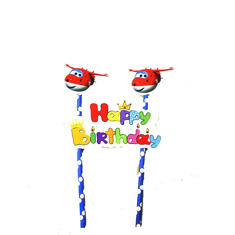 

Cartoon Airplane Super Wings Birthday Party Tableware Decorations Plates Cups Party Favors Baby Shower Decorations for Kids