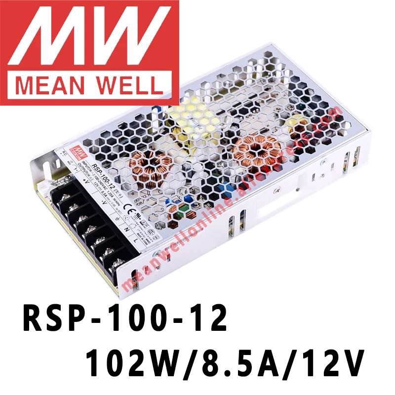 Mean Well RSP-100-12 meanwell 12 В постоянного тока/102 а/Вт с одним выходом и функцией PFC