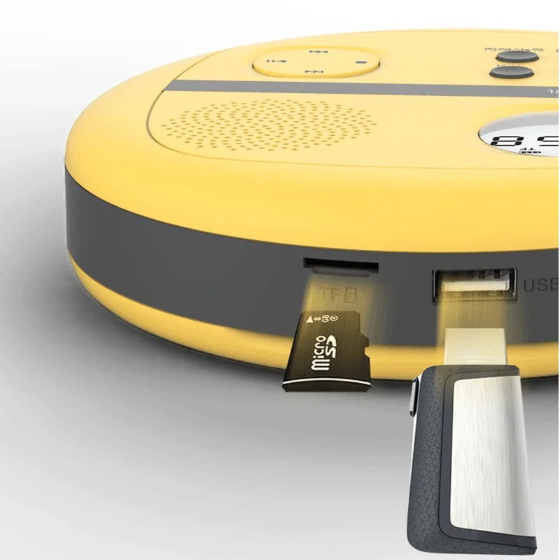 CD Walkman with speaker chassis bracket USB flash disk TF card player MP3 audio portable high fidelity music LED | Электроника