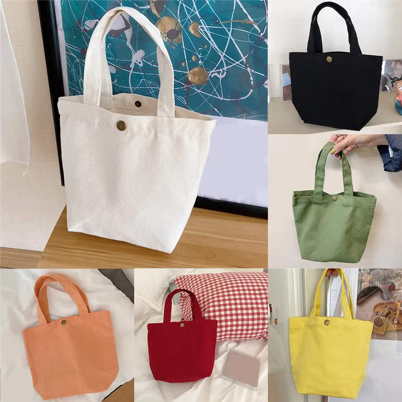 

Hand-held Mini Bag Solid Shopping Handbags Ladies Vintage Tote Casual Shoulder Bag Zero Wallet Hasp Bucket Bag