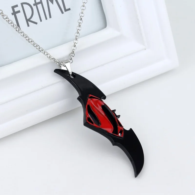 red DC Comics мститель Фильм Супермен брелок с Бэтменом брелок Porte clef брелок подарок для мужчин и женщин Сувенирный брелок для ключей - Цвет: red