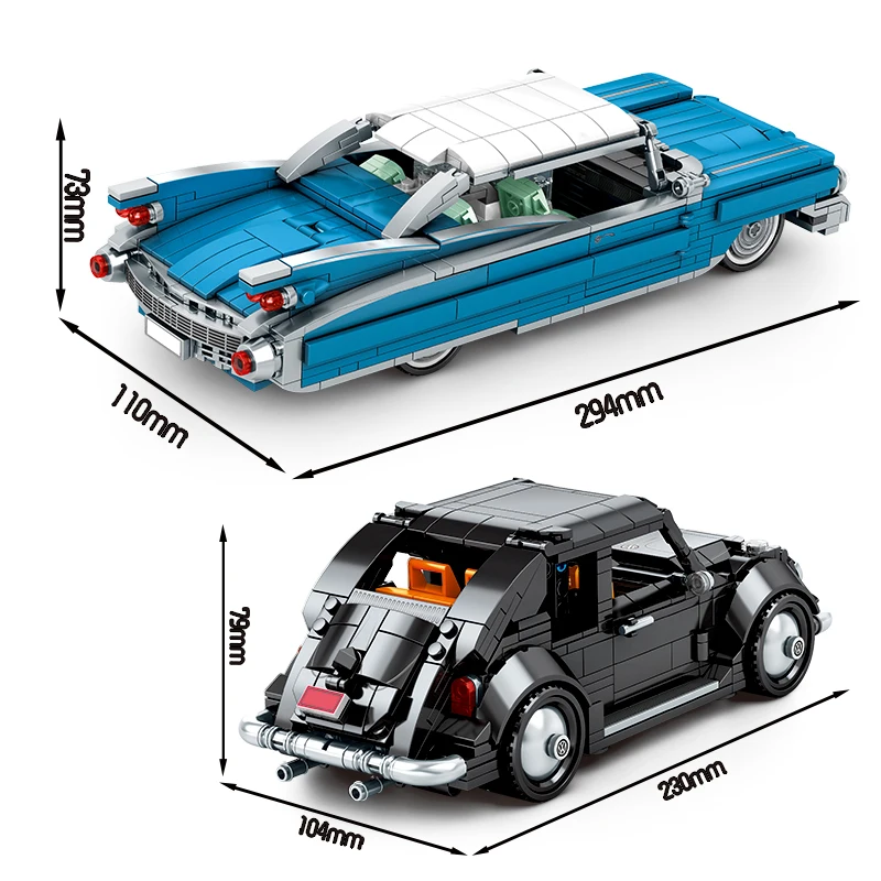 

City MOC Pull Back Racing Car Building Blocks Creator high-tech Supercar Classic Sport Vehicle Bricks Toys for Children Gift