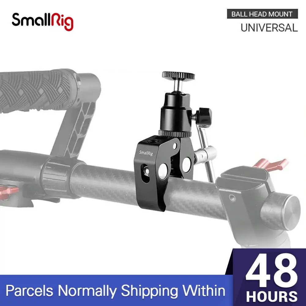 Зажимное крепление SmallRig с винтовым креплением шариковой головкой 1/4 дюйма