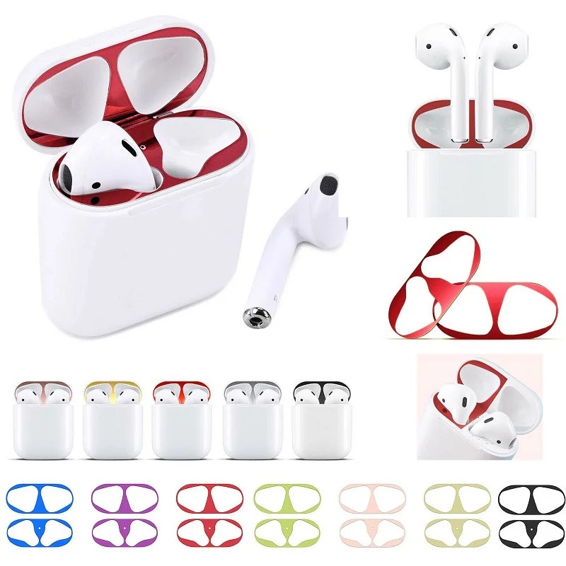 Защитный чехол металлическая тонкая пленка для Airpods Pro стикер железной стружки
