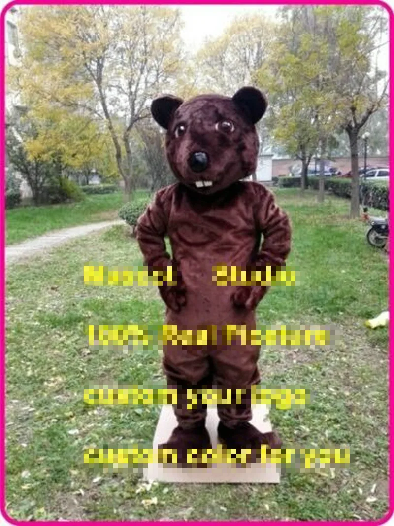 Костюм-талисман бобер костюм для косплея вечеринки игры наряд рекламный на