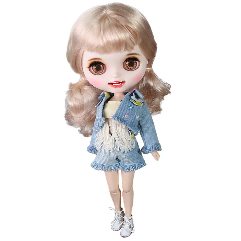 Кукла ICY 1/6 мягкие кудрявые волосы белая кожа 30 см шарнирное тело резные губы