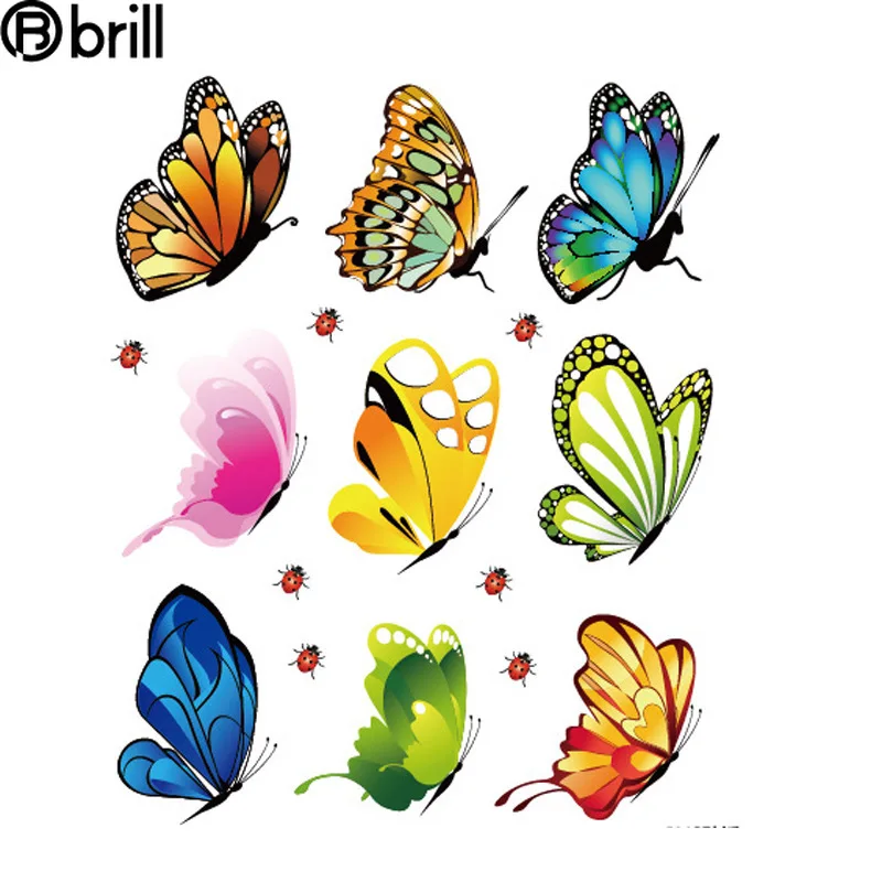 

butterfly wall stickers home decor living room bedroom Butterflies for decoration Magnet Fridge stickers decals for furniture