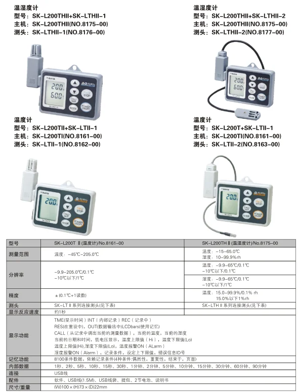 

Authentic Japanese Sato Sato Temperature and Humidity Meter SK-L200T 8175-00 8176-00 8177-00