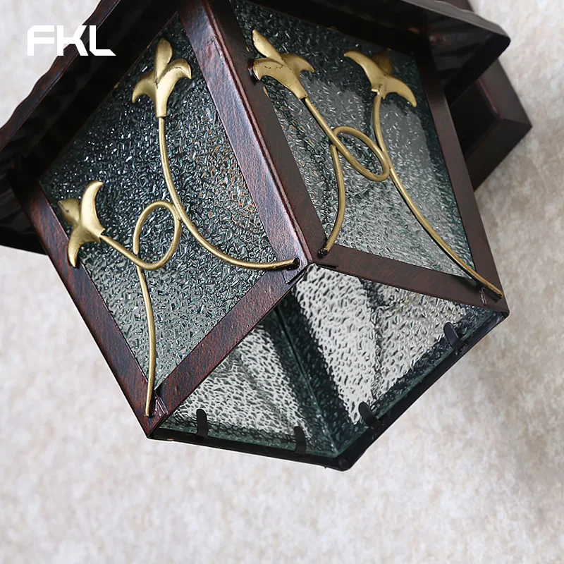 FKL Современная из черного стекла Наружное освещение наружные Настенные