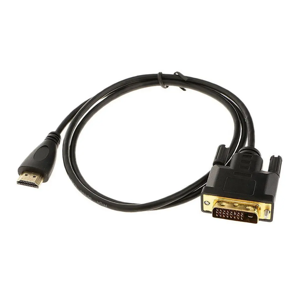 HDMI совместимый кабель видеокабель ультратонкий штекер к DVI 24 + 1 Адаптер видео