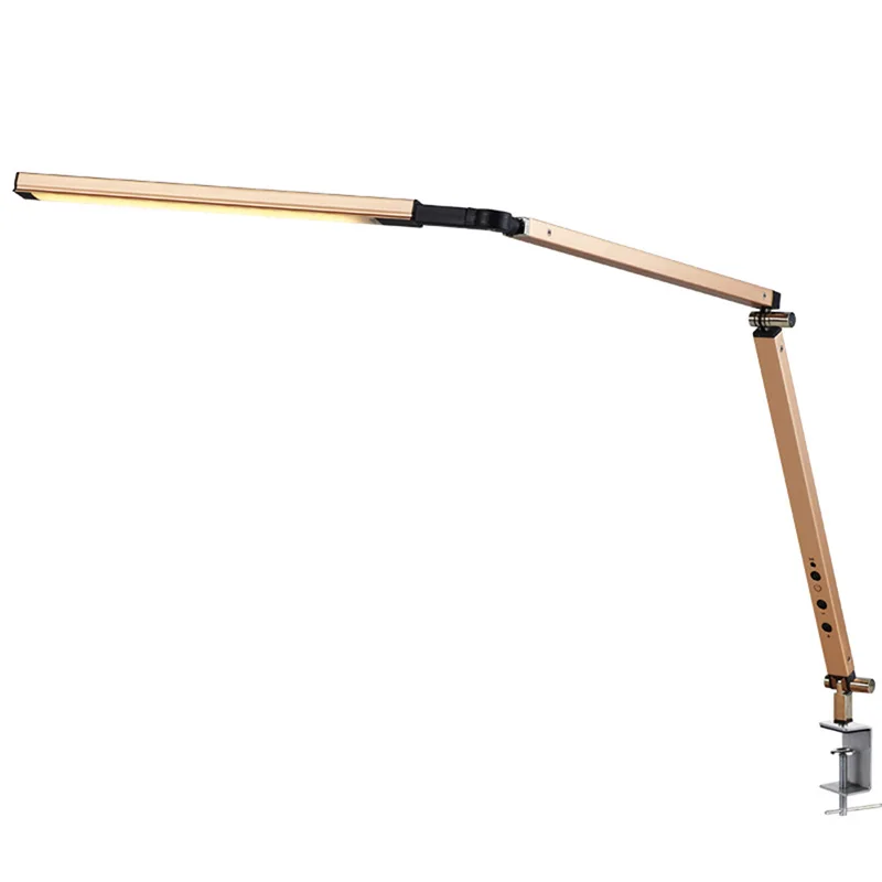 Светодиодный настольный светильник с вращающейся ручкой зажимом и регулируемой