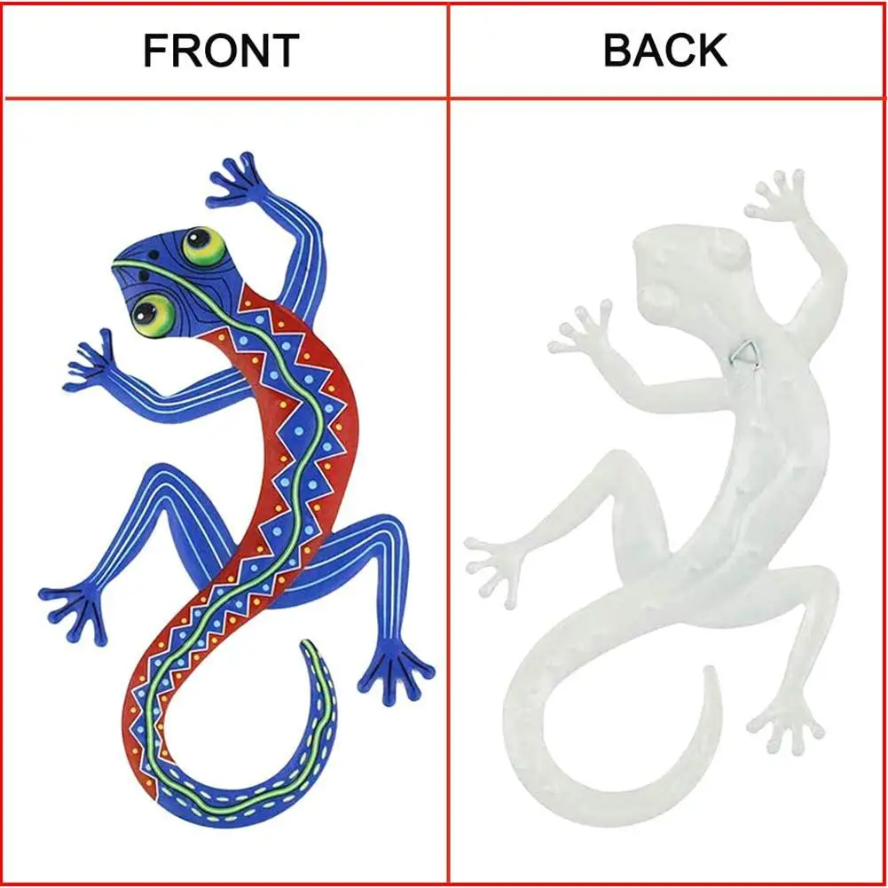 Металлический Gecko-бабочка Настенный декор Gecko художественные ремесленные