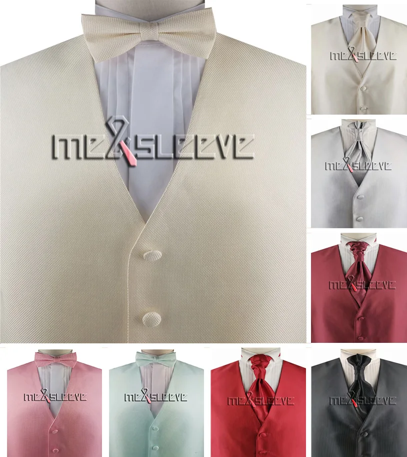 

free shipping bridegroom handsome Vest (waistcoat+ascot+hanky)