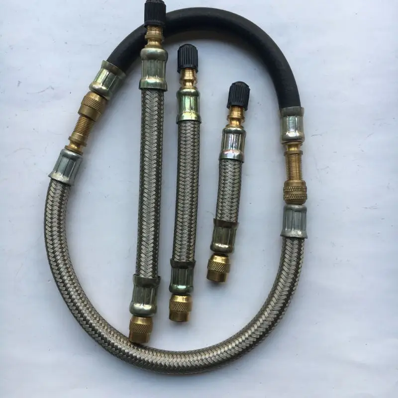 150 мм Плетеный гибкий шланг автомобильные колеса Шины Клапаны расширения трубки