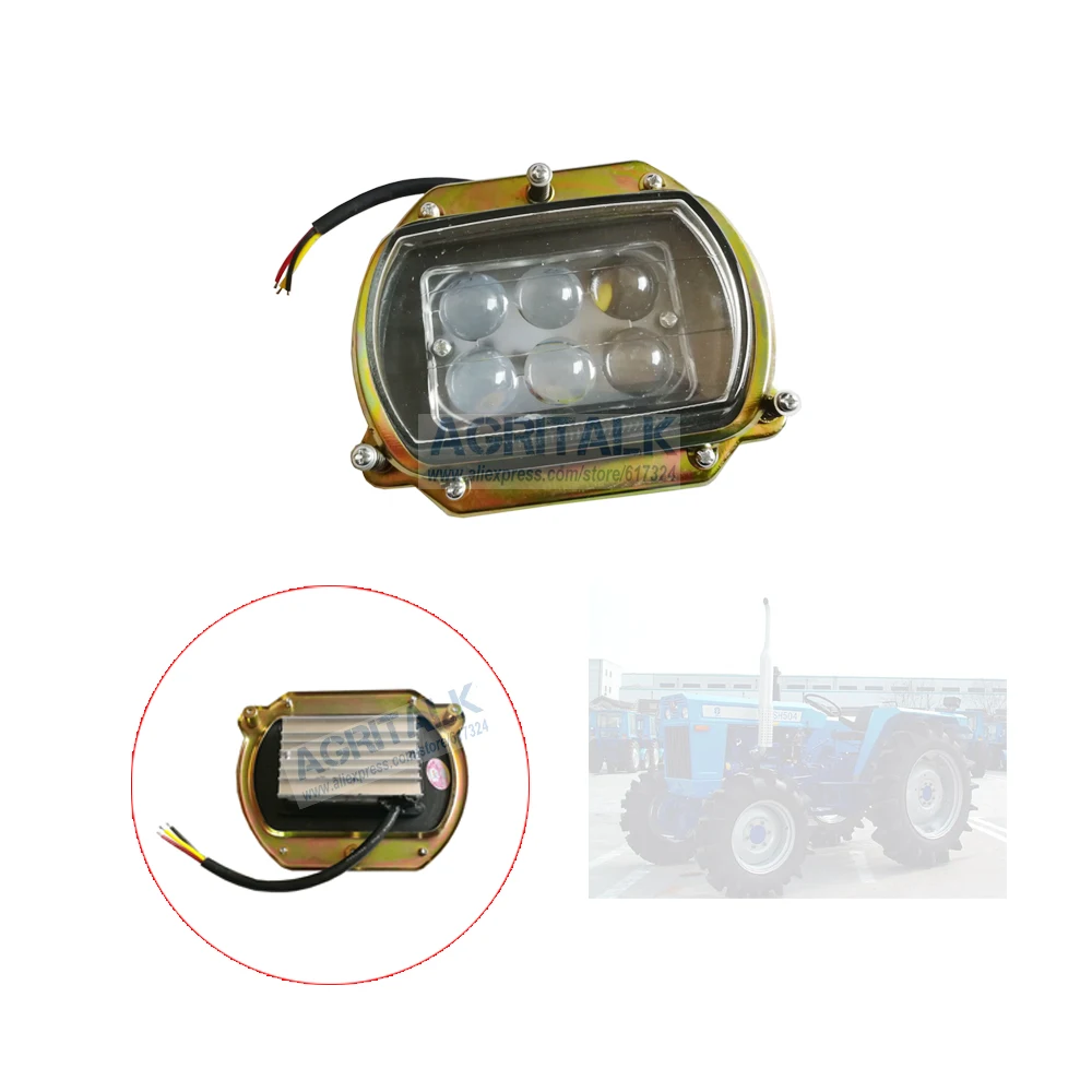 

The front head light for Shanghai brand tractor SH500 / SH504 / SNH504 with engine 495A, part number: