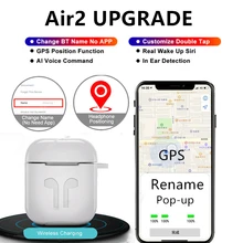 TWS 2 Ap размер 1:1 беспроводные Bluetooth наушники изменить имя gps позиционирование бас наушники ушной датчик PK W1 i9000 tws MX super