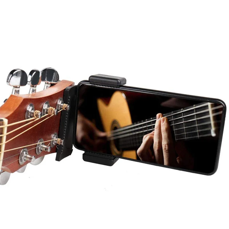 

NEW Guitar Headstock Cell Phone Clamp Clip Mount for Smartphones and Action Cameras