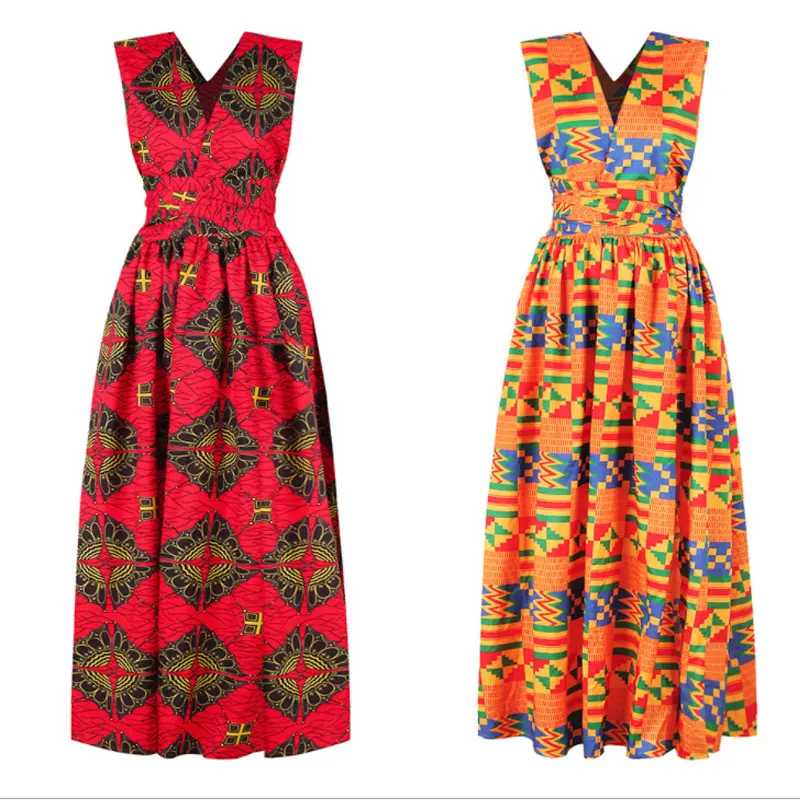 

Women's Sling Floral Long Dresses Fashion Print Irregular Plus Size Multiple Wear Elastic Summer Women's Sexy Split Dresses