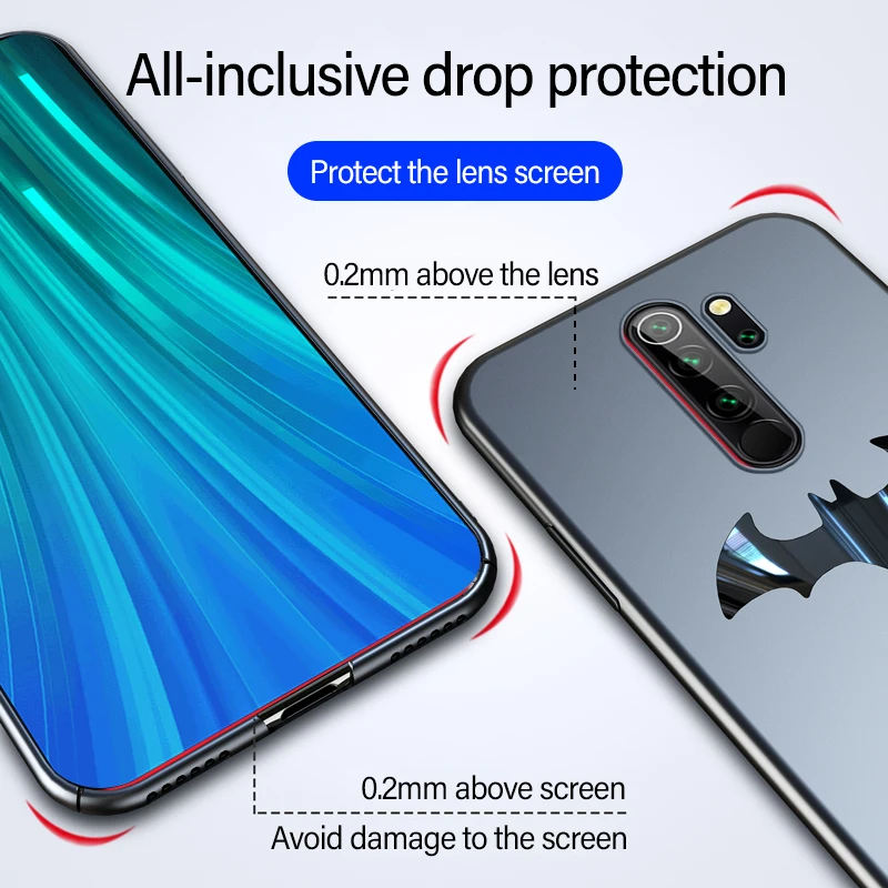 Ультратонкий металлический чехол для телефона Xiaomi Redmi Note 10 9 8 7 Mi T SE Lite Pro матовый