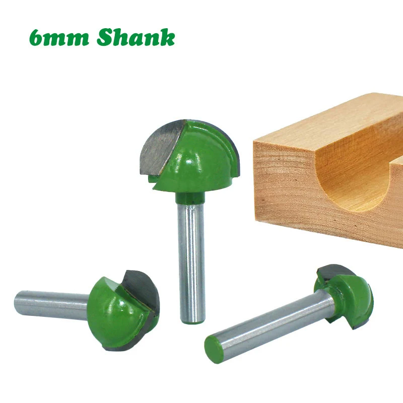 1 шт. Фрезерный резак с хвостовиком 6 мм резьба по дереву Концевая фреза для носа